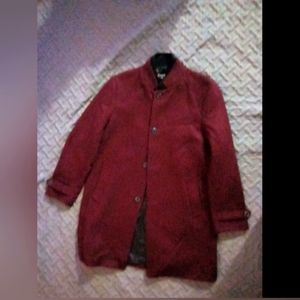 Wool Winter Men's Coat. International Concepts BLK liner XL